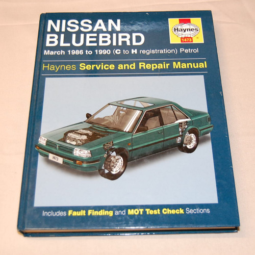 Service and Repair Manual Nissan Bluebird March 1986-1990